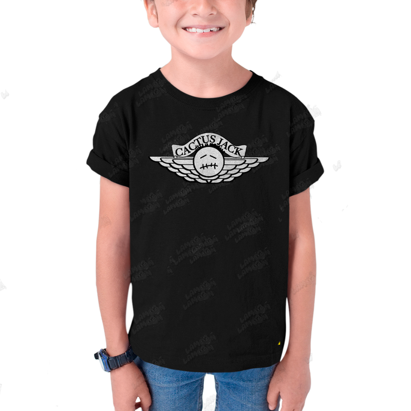 Camiseta Infantil Algodão Travis Scott Cactus Jack