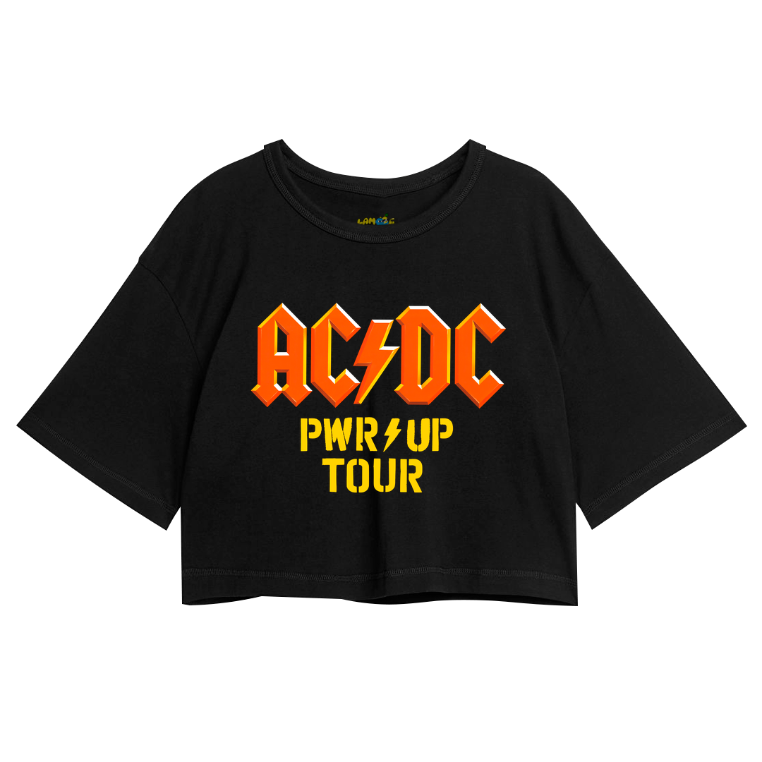 Cropped Oversized AC PWR World Tour 2026 Datas