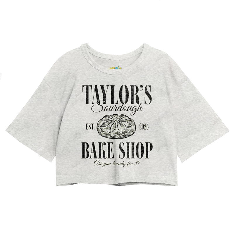 Cropped Oversized Algodão Taylor Swift Bake Shop
