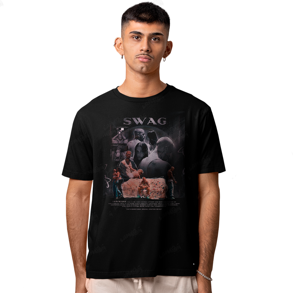 Camiseta Algodão Justin Bieber Swag Capa