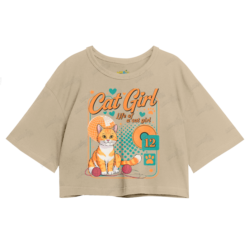 Cropped Oversized Algodão Taylor Swift Cat Girl 12