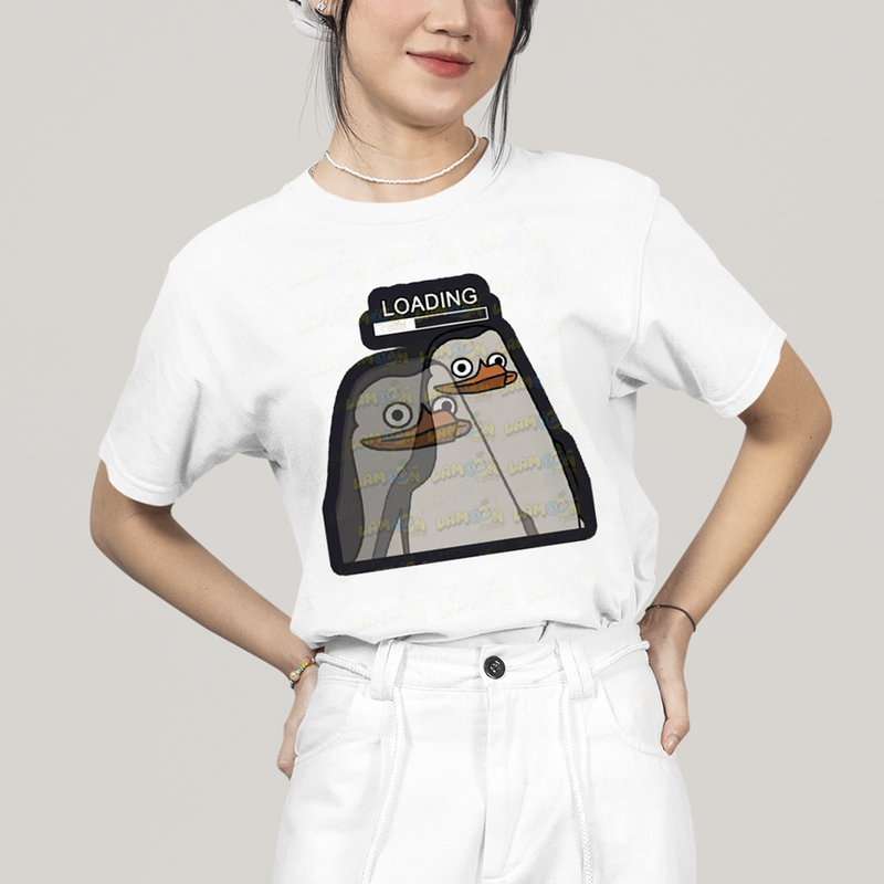 Camiseta Algodão Unissex T shirt Pinguins de Madagascar Loading