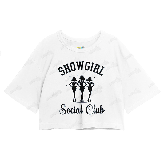 Cropped Oversized Taylor Swift Showgirl Social Club 1