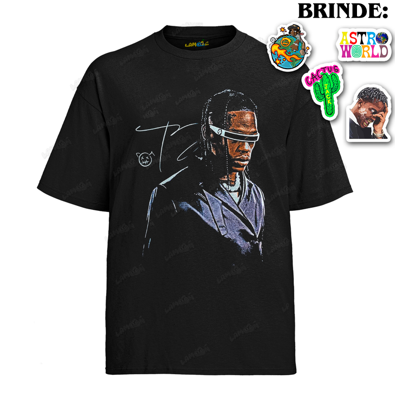 Camiseta Algodão Travis Scott Ciclope