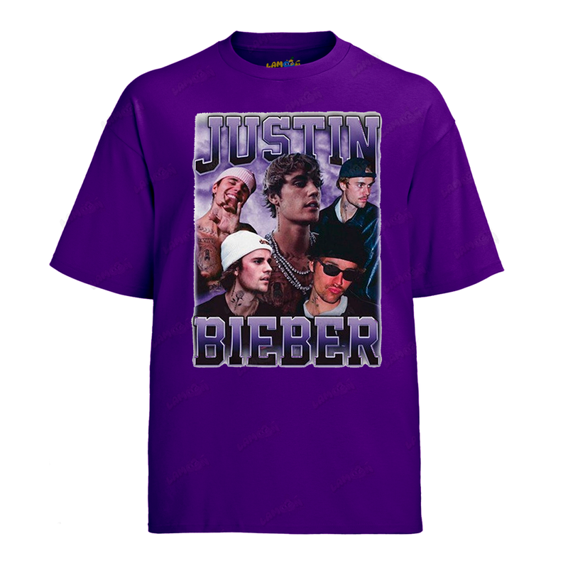 Camiseta Algodão Justin Bieber 2025