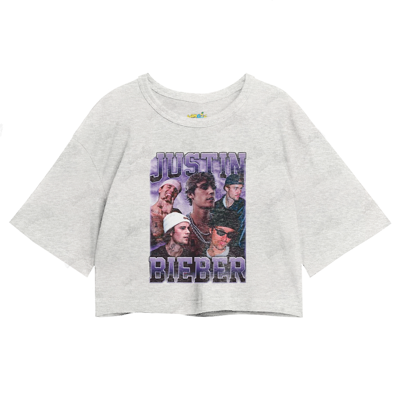 Cropped Oversized Algodão Justin Bieber 2025