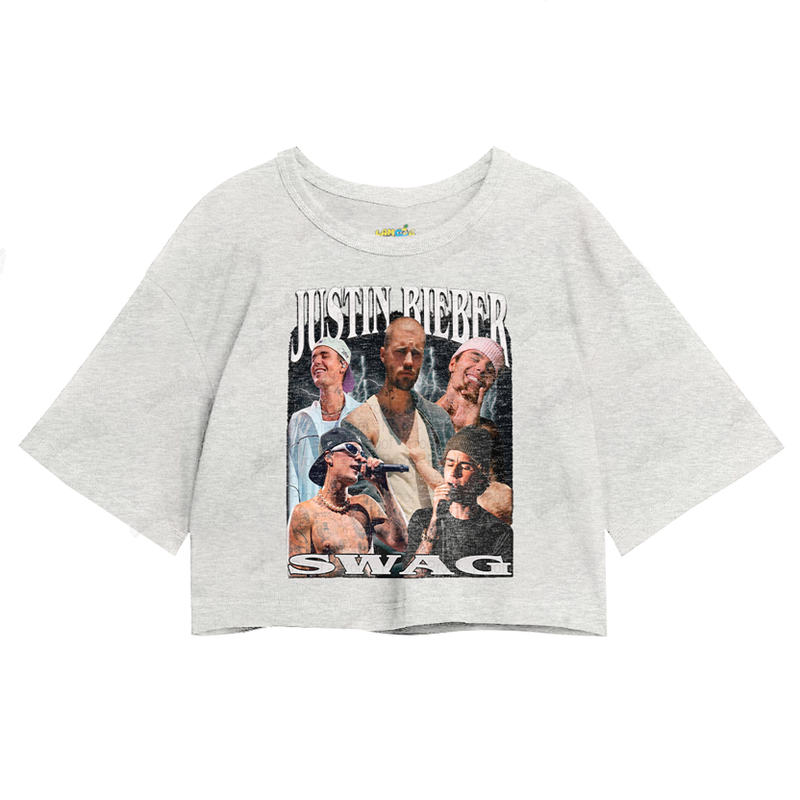Cropped Oversized Algodão Justin Bieber Swag