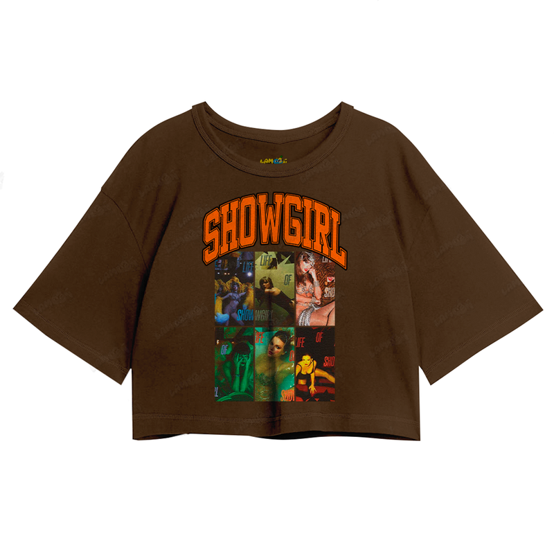Cropped Oversized Algodão Taylor Swift Showgirl