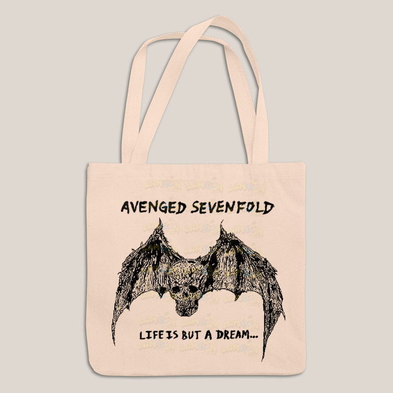 Sacola Ecobag Bolsa 38X40 Algodão- Avenged Sevenfold Life Is But a Dream