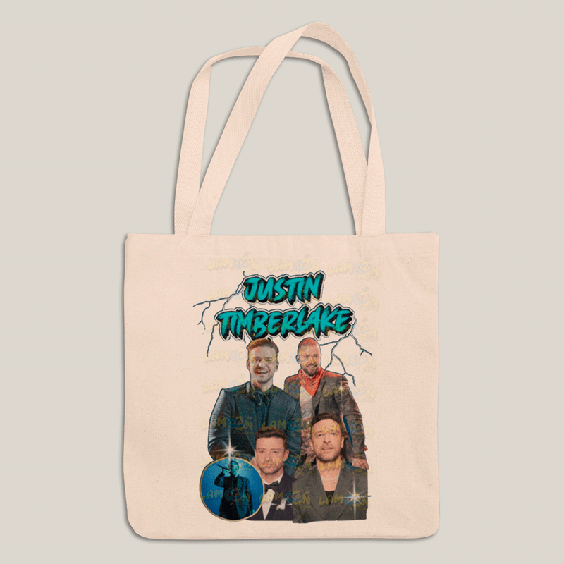 Sacola Ecobag Bolsa 38X40 Algodão- Justin Timberlake Cantor e Ator-