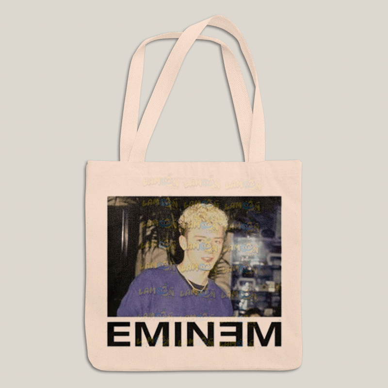 Sacola Ecobag Bolsa 38X40 Algodão- Justin Timberlake Eminem Meme-