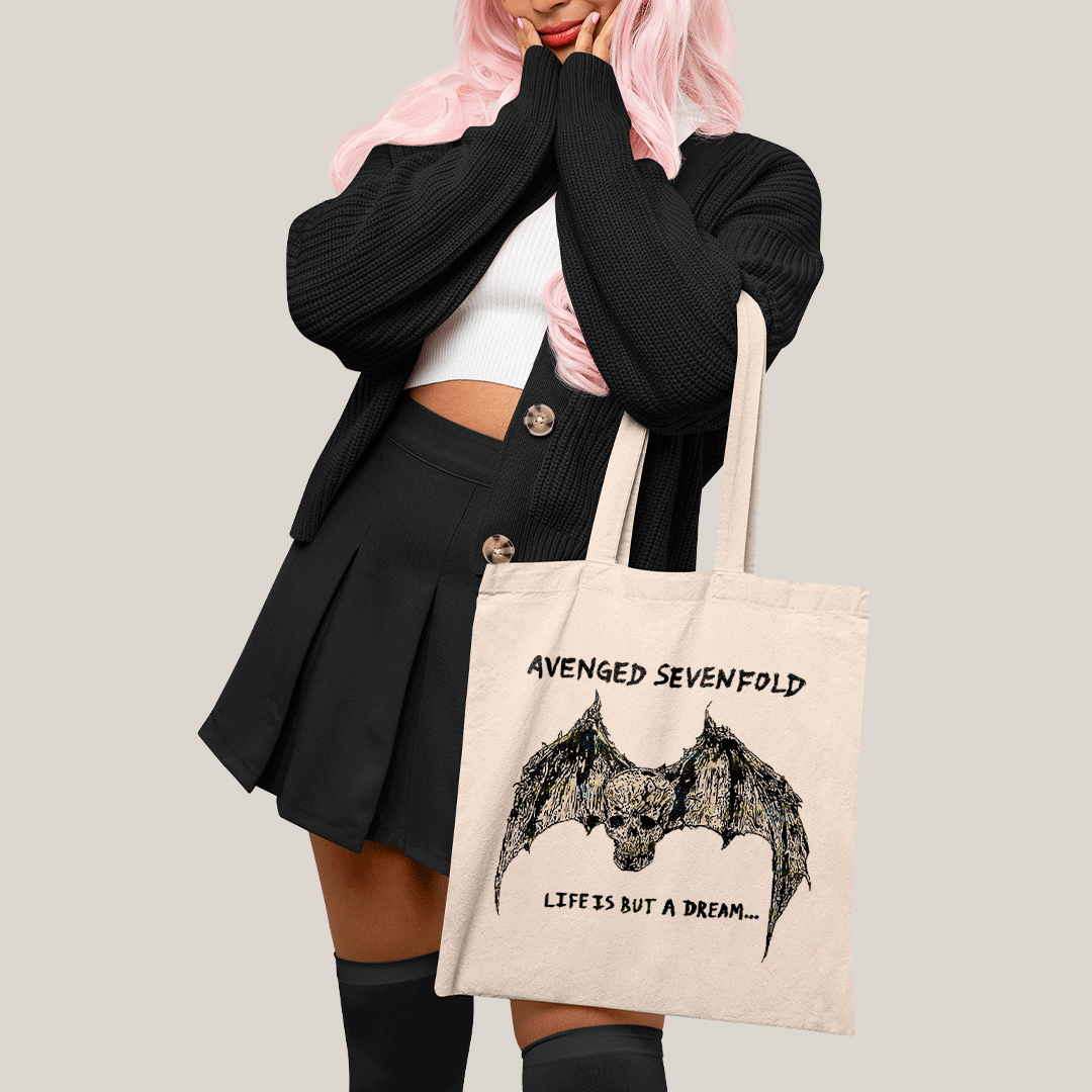 Sacola Ecobag Bolsa 38X40 Algodão- Avenged Sevenfold Life Is But a Dream
