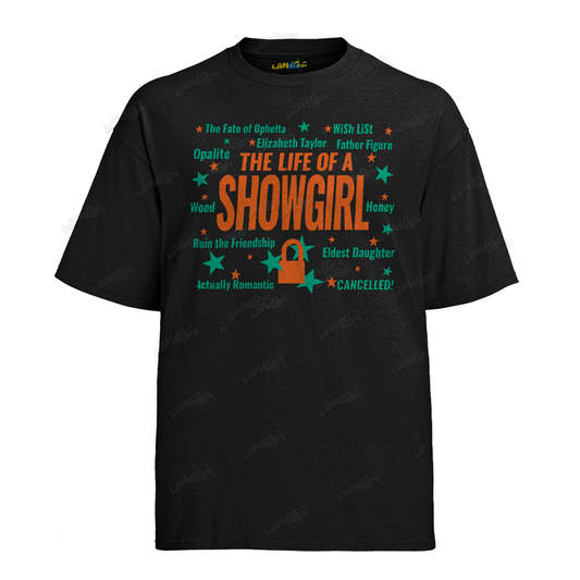 Camiseta Algodão Taylor Swift The Life of a Showgirl