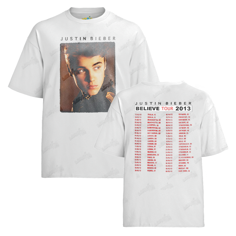 Camiseta Algodão Justin Bieber Believe Tour 2013 FC