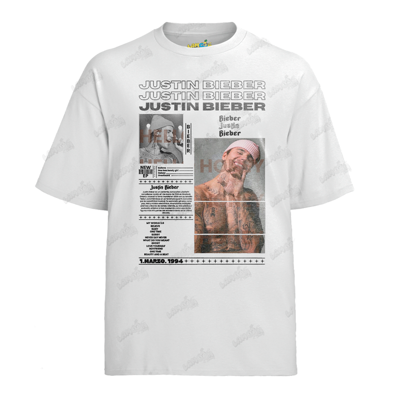 Camiseta Algodão Justin Bieber New Ep
