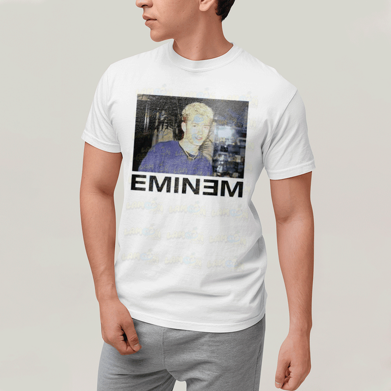 Camiseta Algodão Unissex T shirt- Justin Timberlake Eminem Meme-