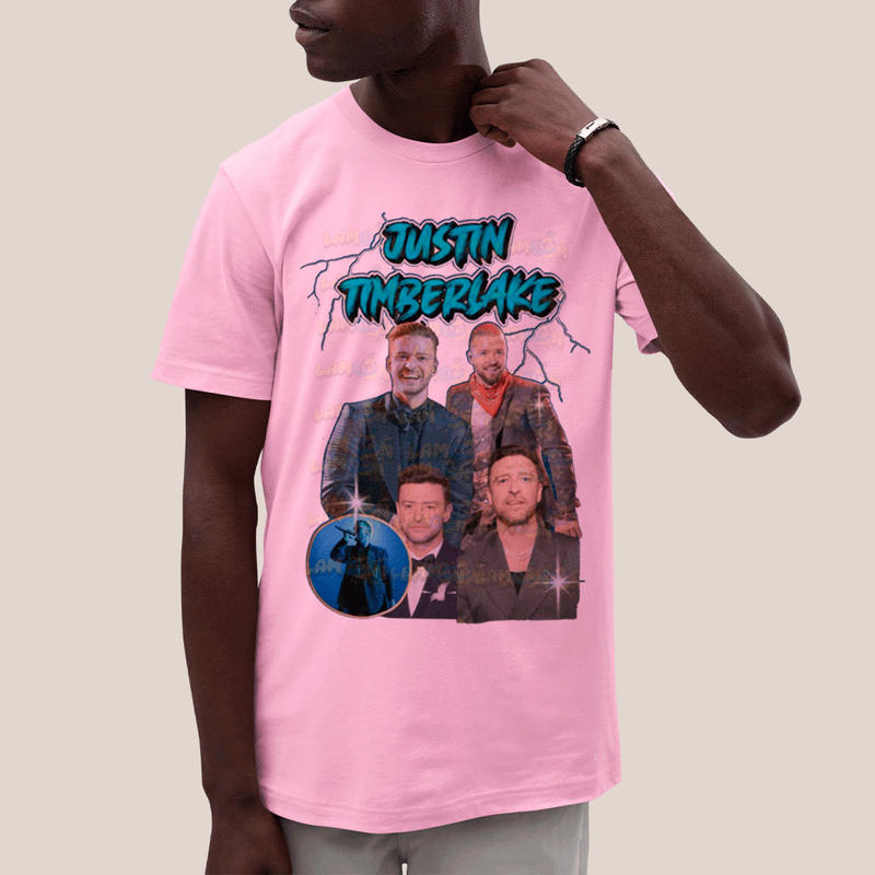 Camiseta Algodão Unissex T shirt- Justin Timberlake Cantor e Ator-