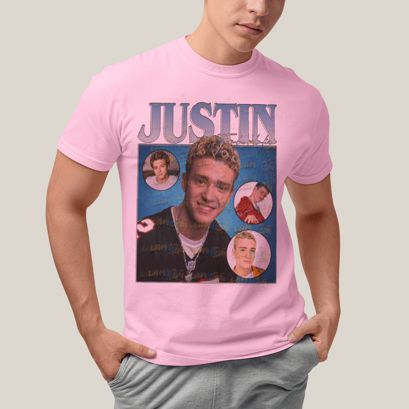 Camiseta Algodão Unissex T shirt- Camiseta Graphic Tee Tshirt Justin Timberlake Anos 2000
