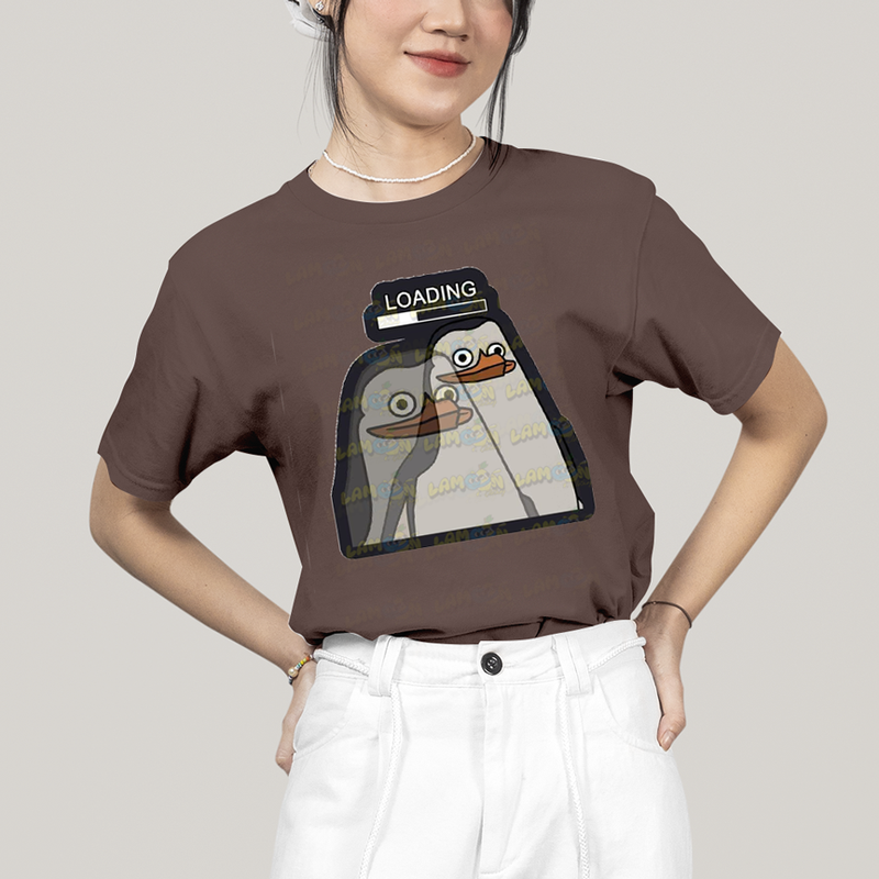 Camiseta Algodão Unissex T shirt Pinguins de Madagascar Loading