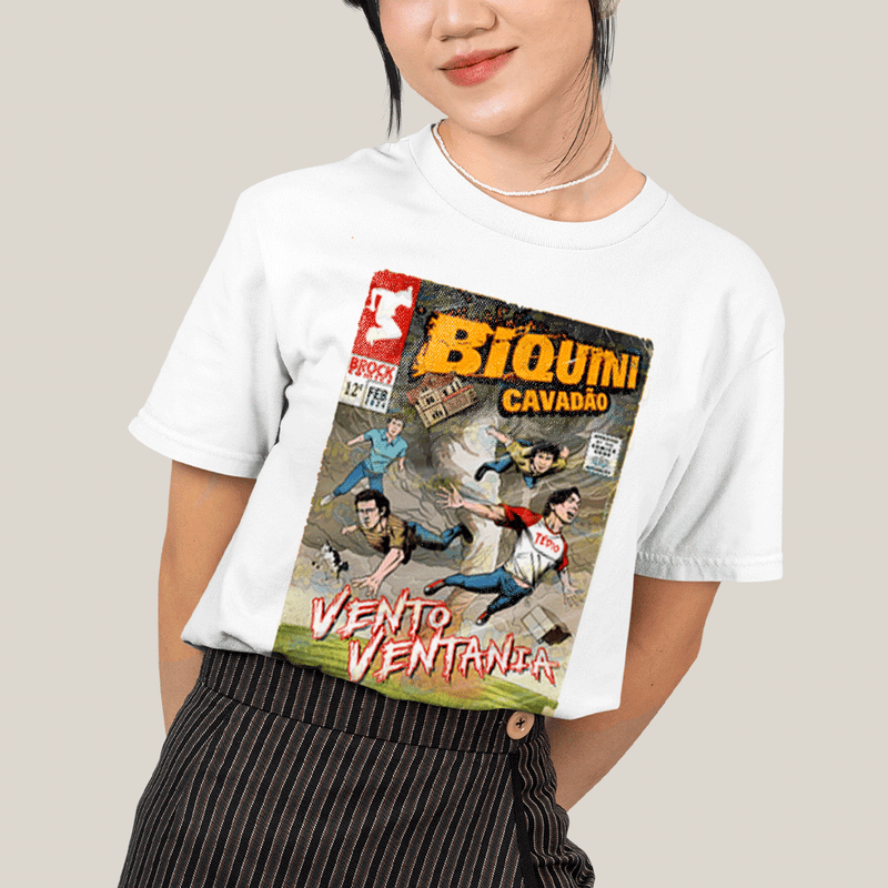 Camiseta Algodão Unissex T shirt- Biquini Cavadão Vento Ventania HQ