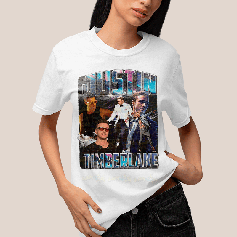 Camiseta Algodão Unissex T shirt- Justin Timberlake Ator e Cantor