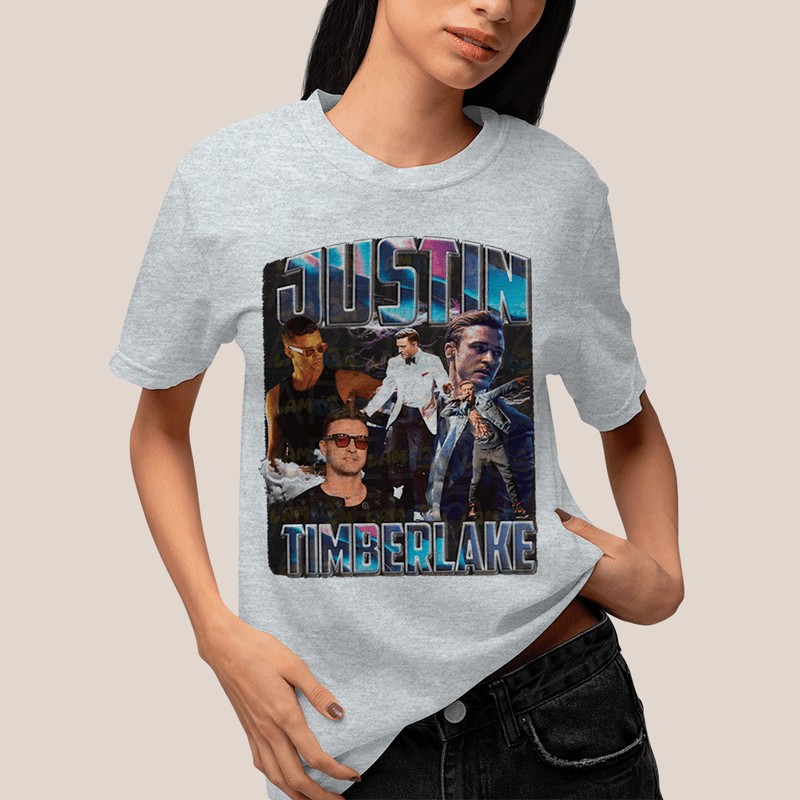 Camiseta Algodão Unissex T shirt- Justin Timberlake Ator e Cantor