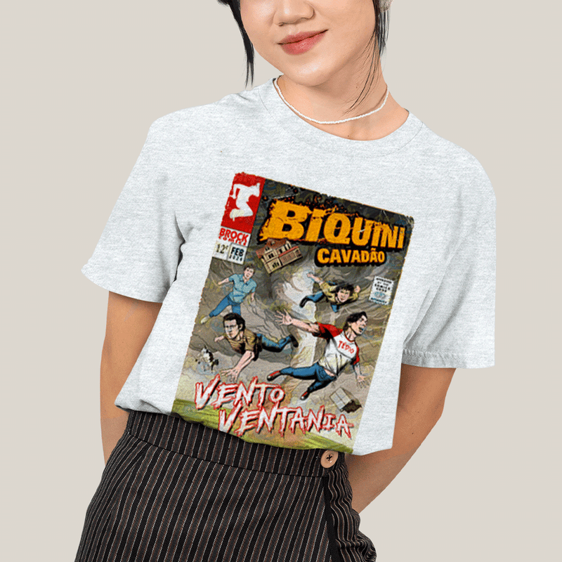 Camiseta Algodão Unissex T shirt- Biquini Cavadão Vento Ventania HQ