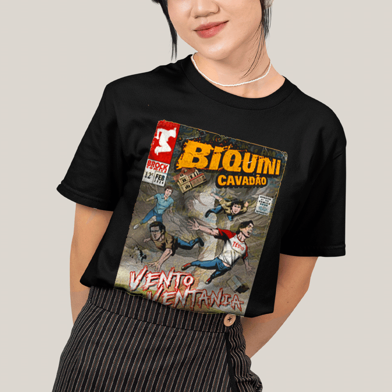 Camiseta Algodão Unissex T shirt- Biquini Cavadão Vento Ventania HQ