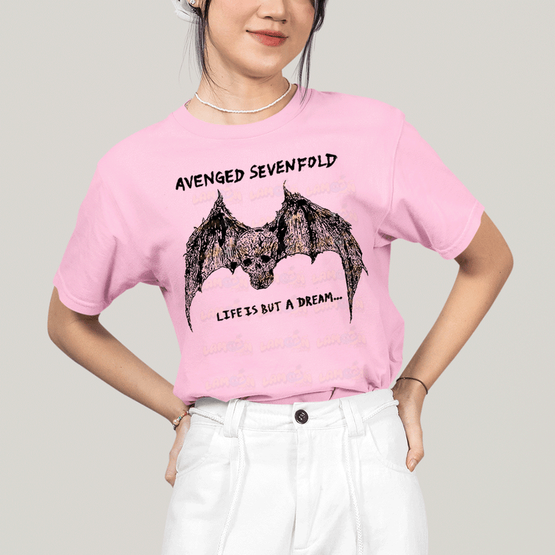 Camiseta Algodão Unissex T shirt- Avenged Sevenfold Life Is But a Dream