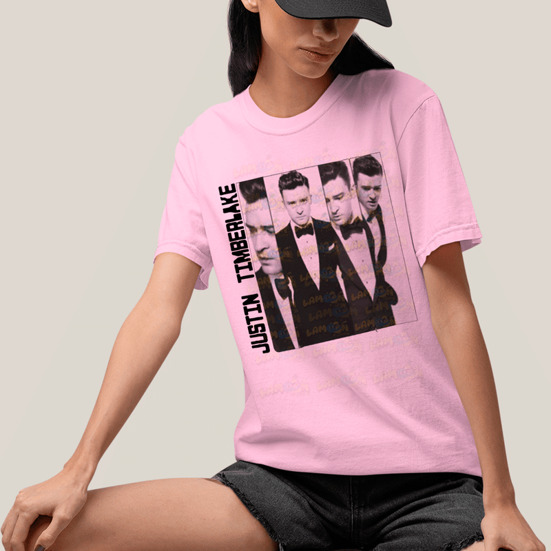 Camiseta Algodão Unissex T shirt-  Justin Timberlake Smoke