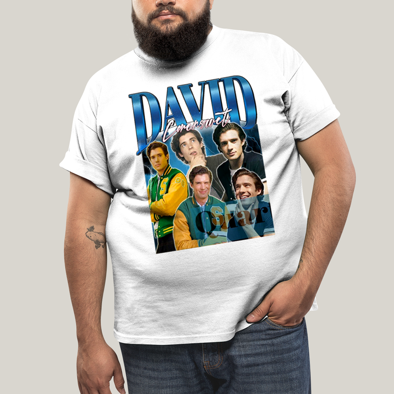Camiseta Plus Size Algodão Unissex T shirt Superman David Corenswet Azul