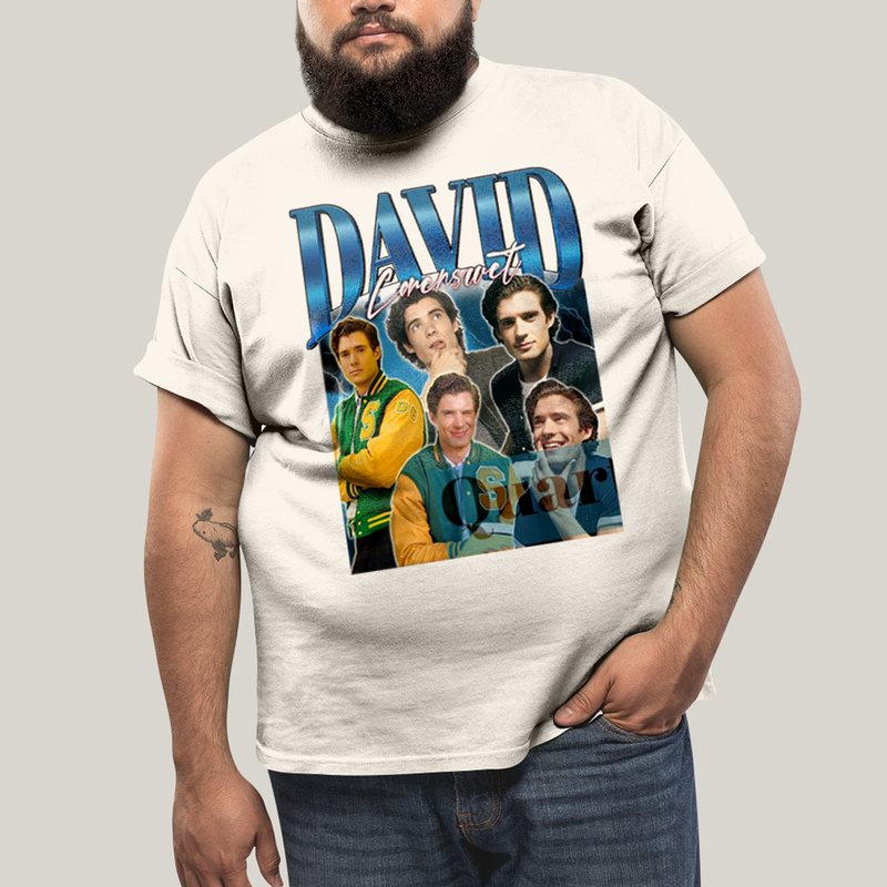 Camiseta Plus Size Algodão Unissex T shirt Superman David Corenswet Azul