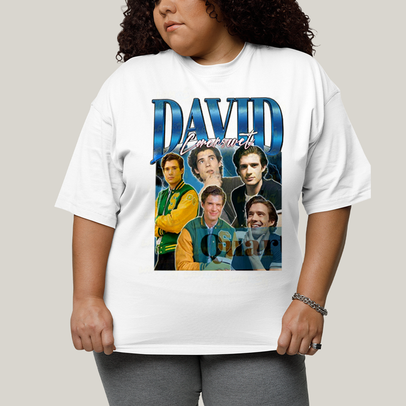 Camiseta Plus Size Algodão Unissex T shirt Superman David Corenswet Azul