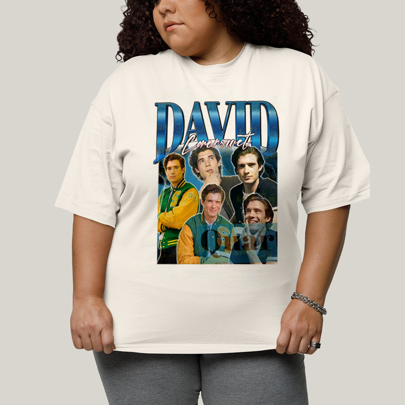 Camiseta Plus Size Algodão Unissex T shirt Superman David Corenswet Azul