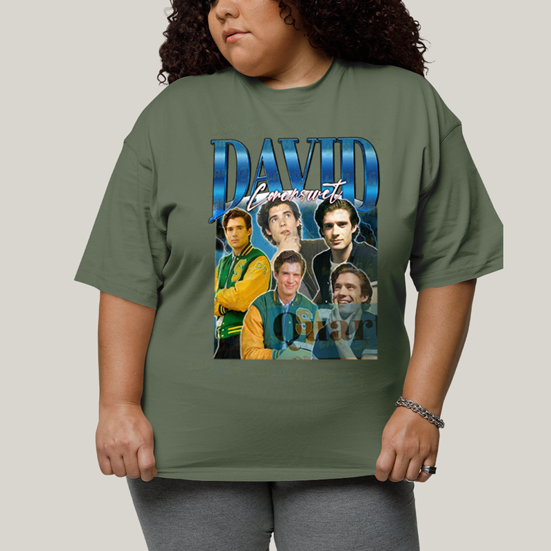 Camiseta Plus Size Algodão Unissex T shirt Superman David Corenswet Azul