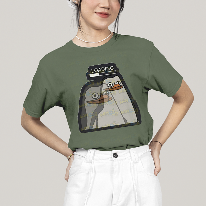 Camiseta Algodão Unissex T shirt Pinguins de Madagascar Loading