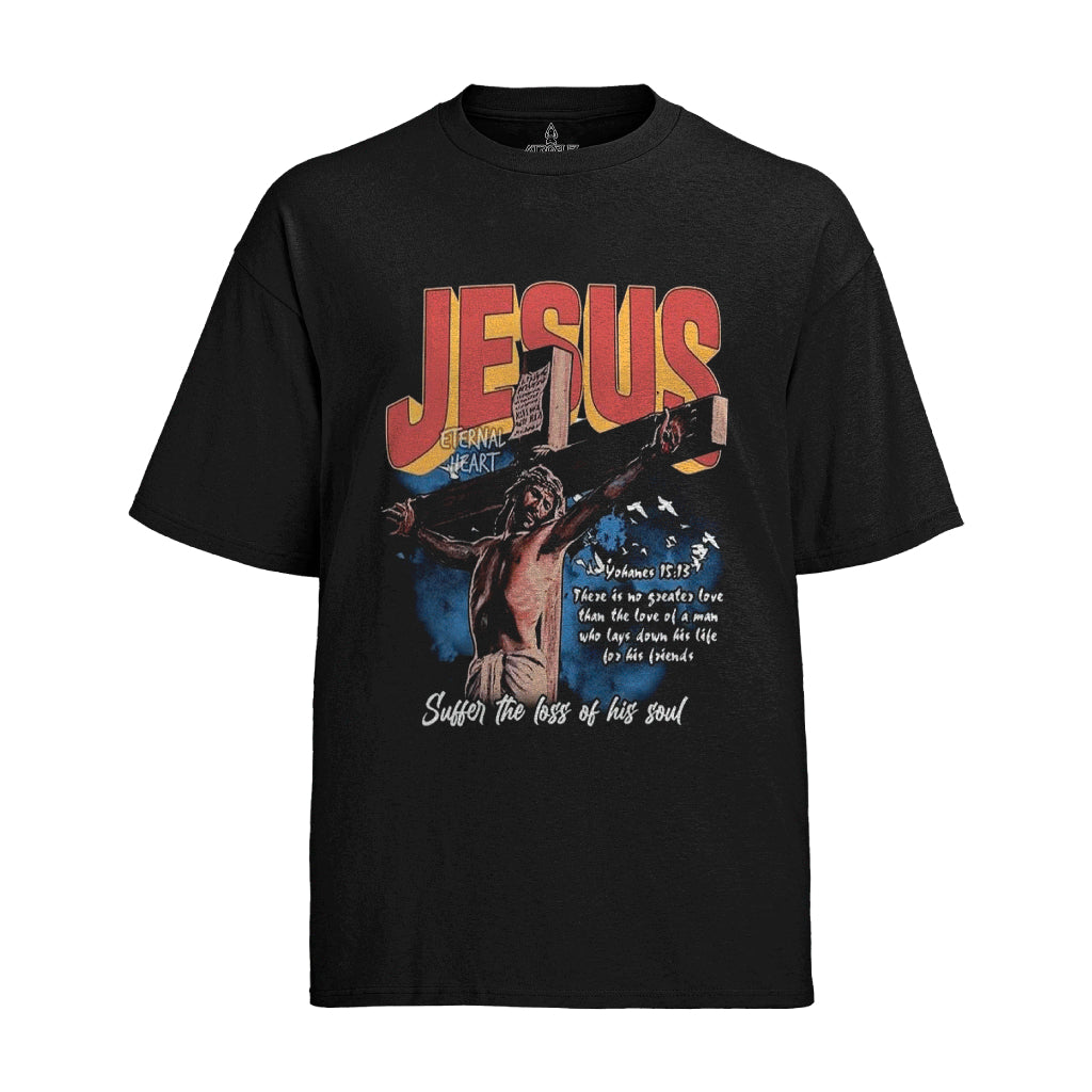 Camiseta Graphic Tee Tshirt Jesus na Cruz