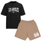 Kit Camiseta e Bermuda Moletom Los Angeles 98