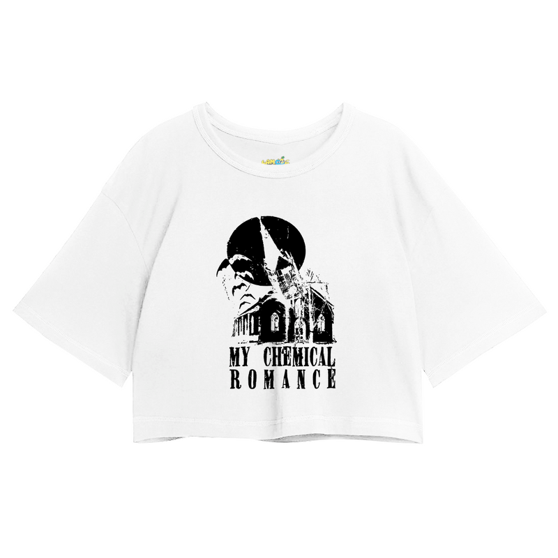 Cropped Oversized My Chemical Romance Church