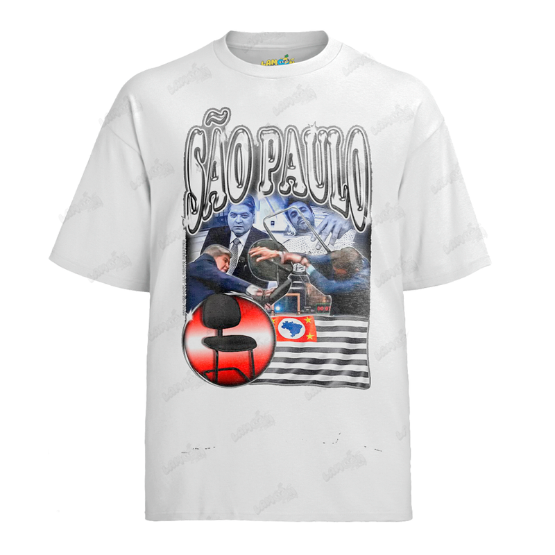 Camiseta Algodão São Paulo Prefeitura Meme