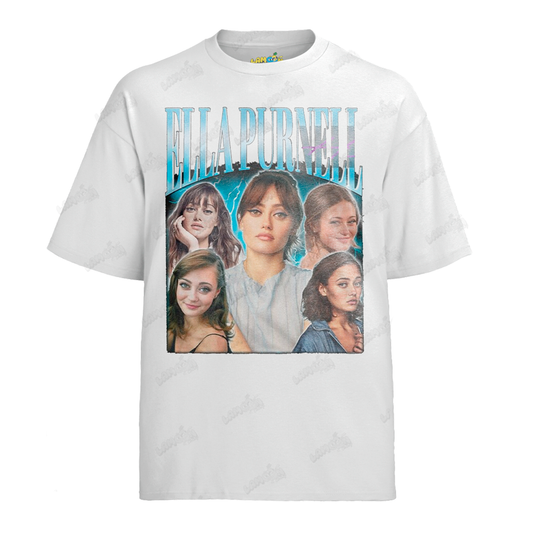 Camiseta Algodão Ella Purnell Atriz 2