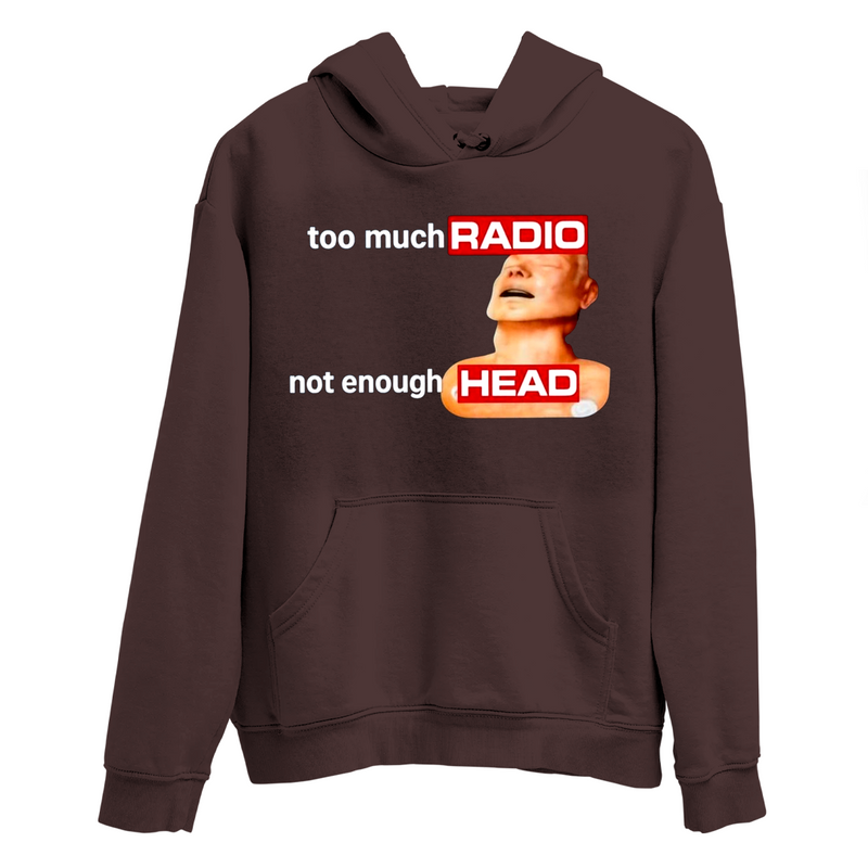 Moletom Canguru Too Much Radio Not Enough Head