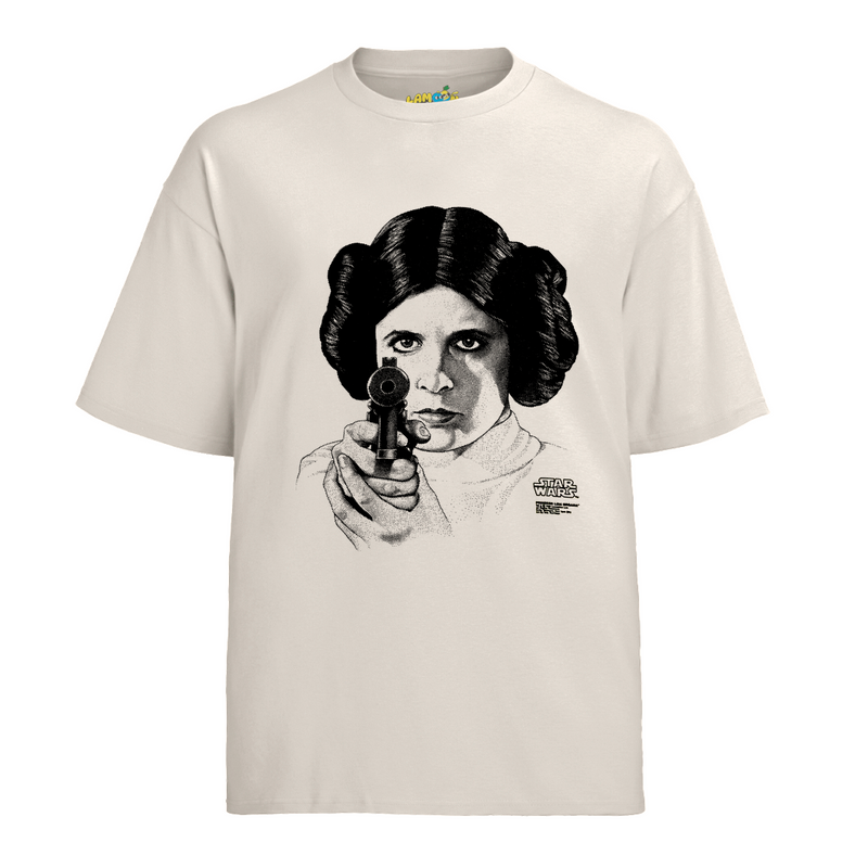 Camiseta Algodão Princesa Leia Star Gun