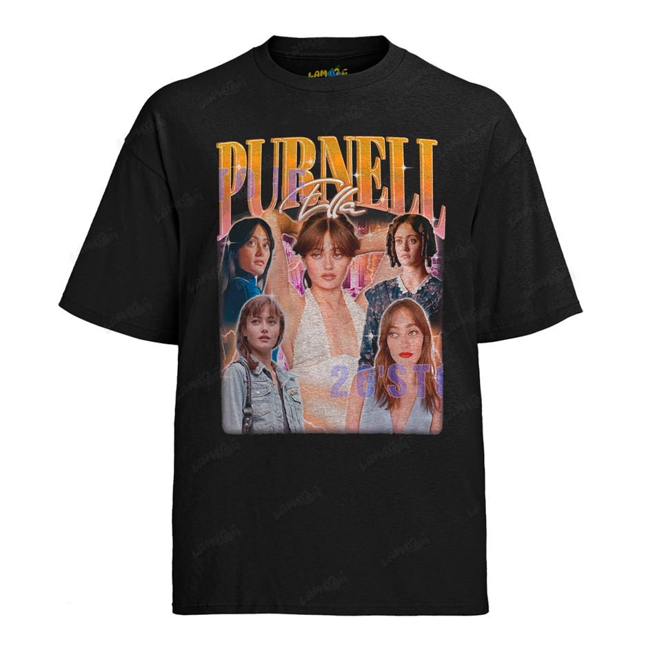 Camiseta Algodão Ella Purnell Atriz 4