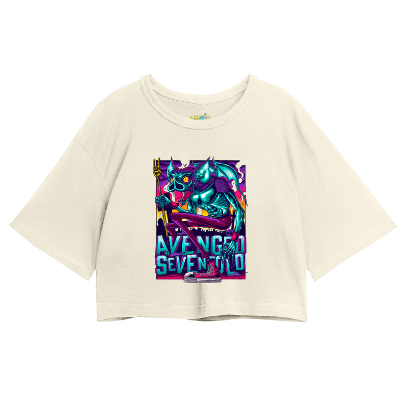 Cropped Oversized Avenged Seven Fold Morcego