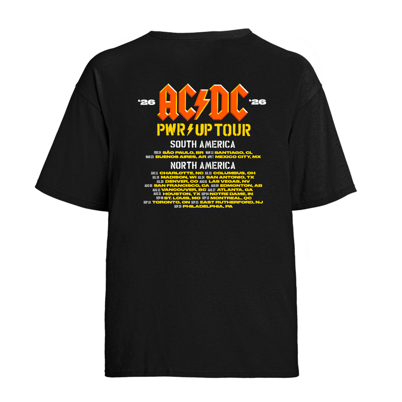 Camiseta Algodão AC PWR World Tour 2026 Datas FC