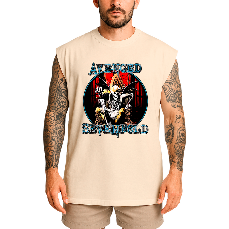 Regata Oversized Avenged Seven Fold Caveira King