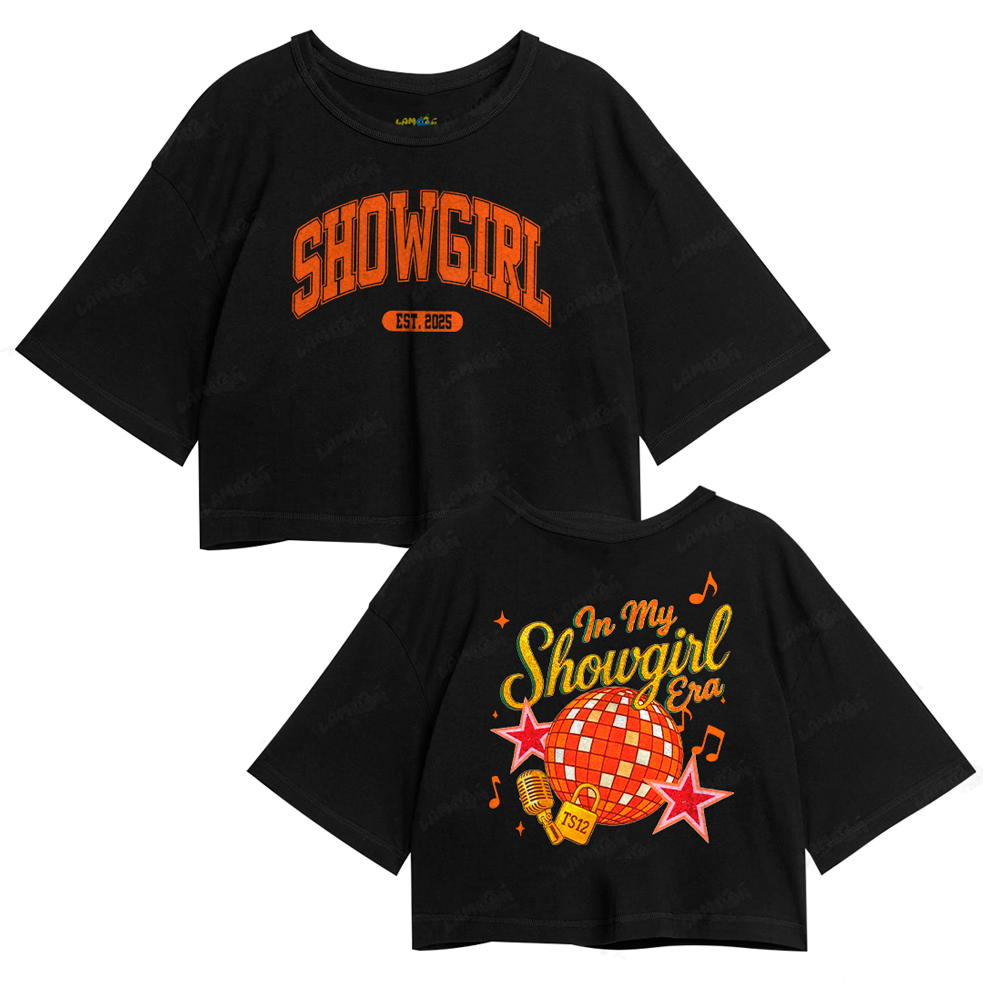 Cropped Oversized Algodão Taylor Swift My Showgirl Era FC