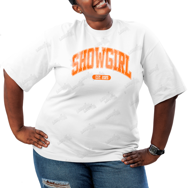 Camiseta Plus Size Algodão Taylor Swift My Showgirl Era FC