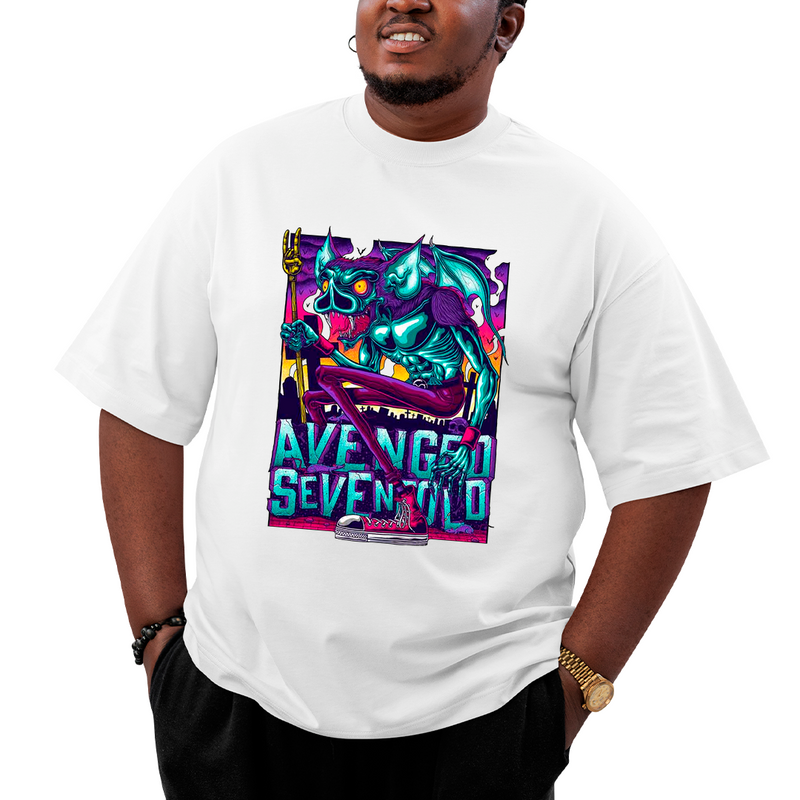 Camiseta Plus Size Avenged Seven Fold Morcego